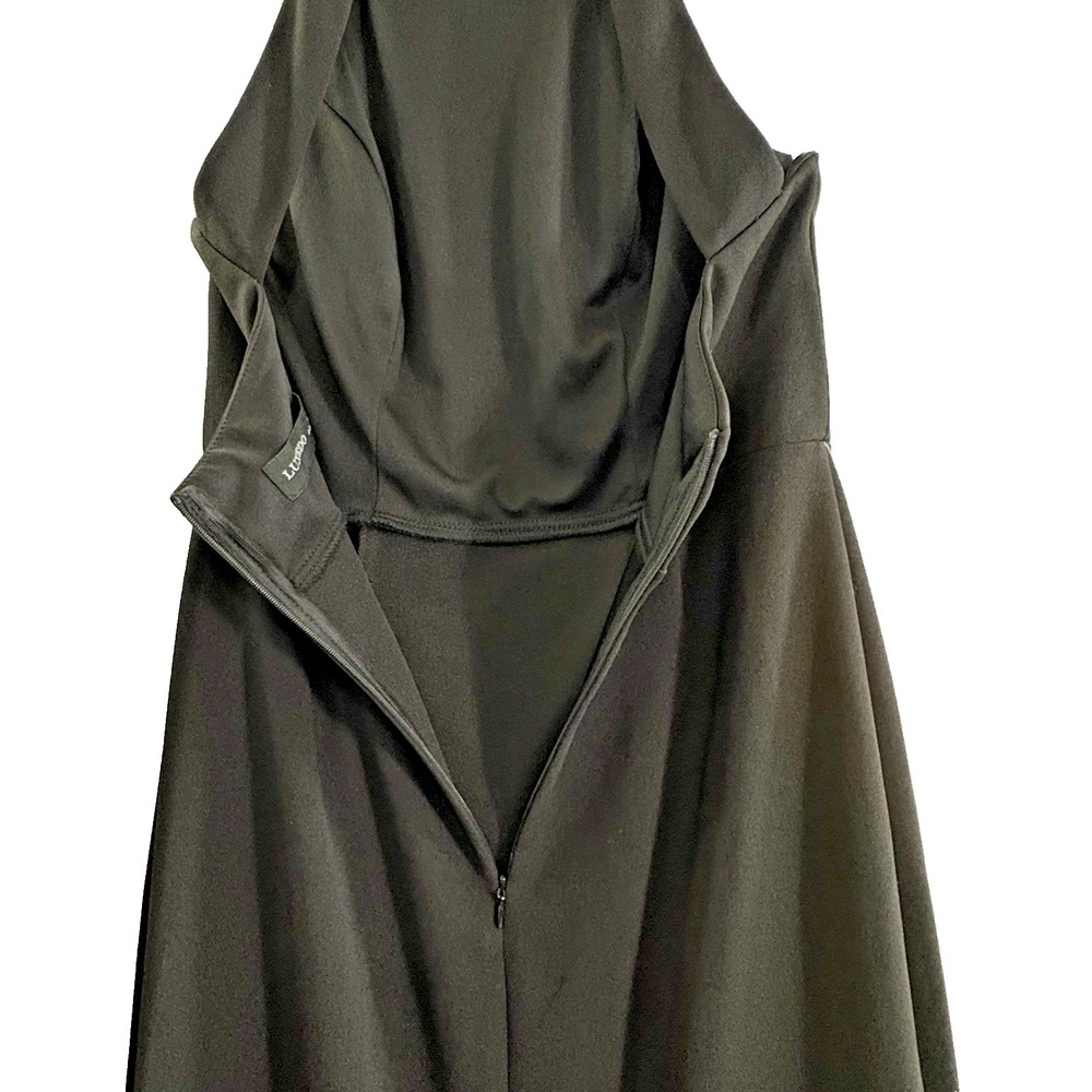 NWT Azazie LUXEDO Women Maxi Dress Sz M Black Bridesmaid Elegant Occasion 52-21 - Picture 6 of 14